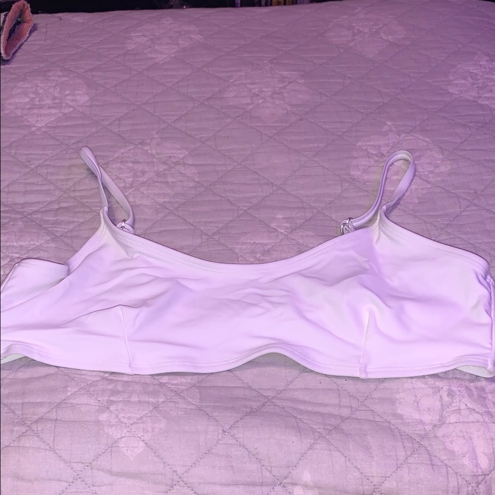 No Boundaries White Bikini Top